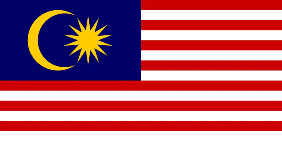 Malaysia national flag image for country information pages and presentation materials