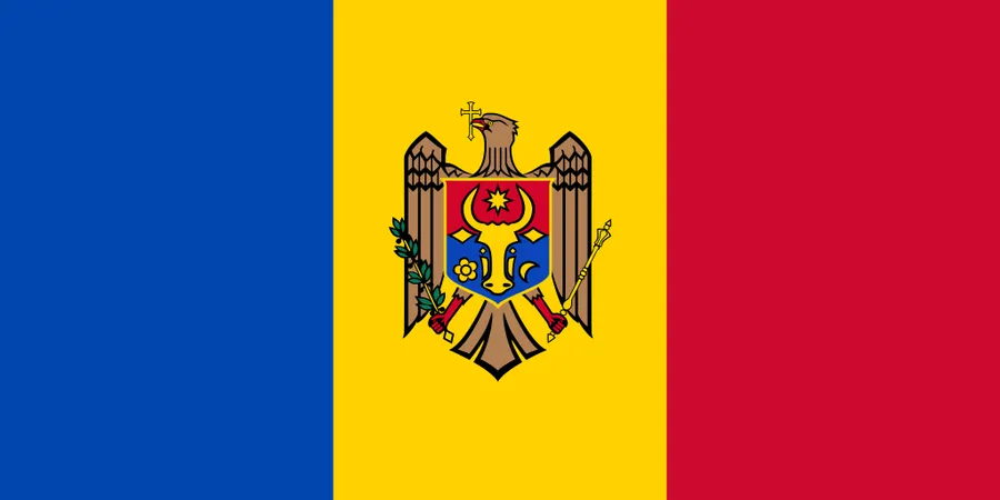 Moldova flag image for educational and country information resources