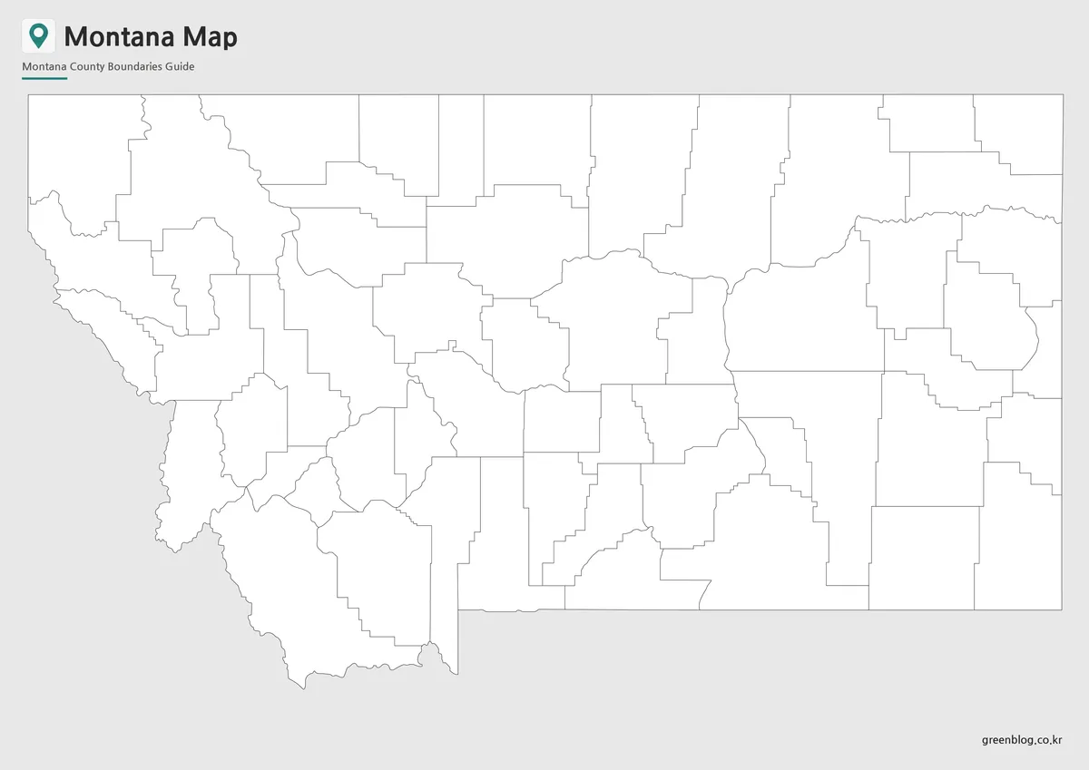 Montana outline map for editing, coloring, and educational projects
