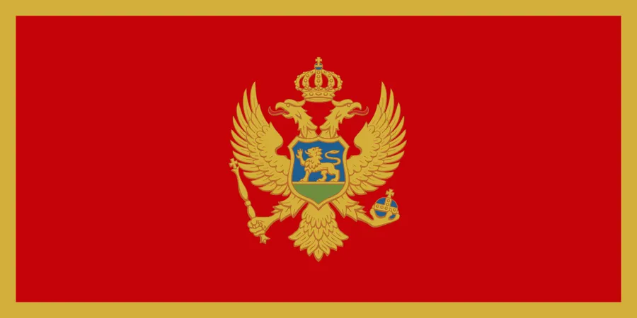 Montenegro flag image for classroom, presentation, and map resource use.
