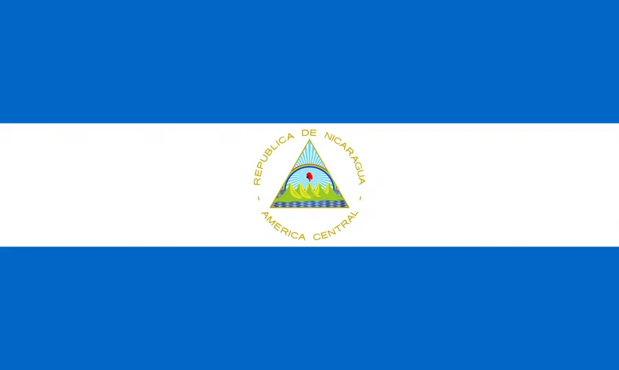 Nicaragua flag image for educational country reference and presentation materials.