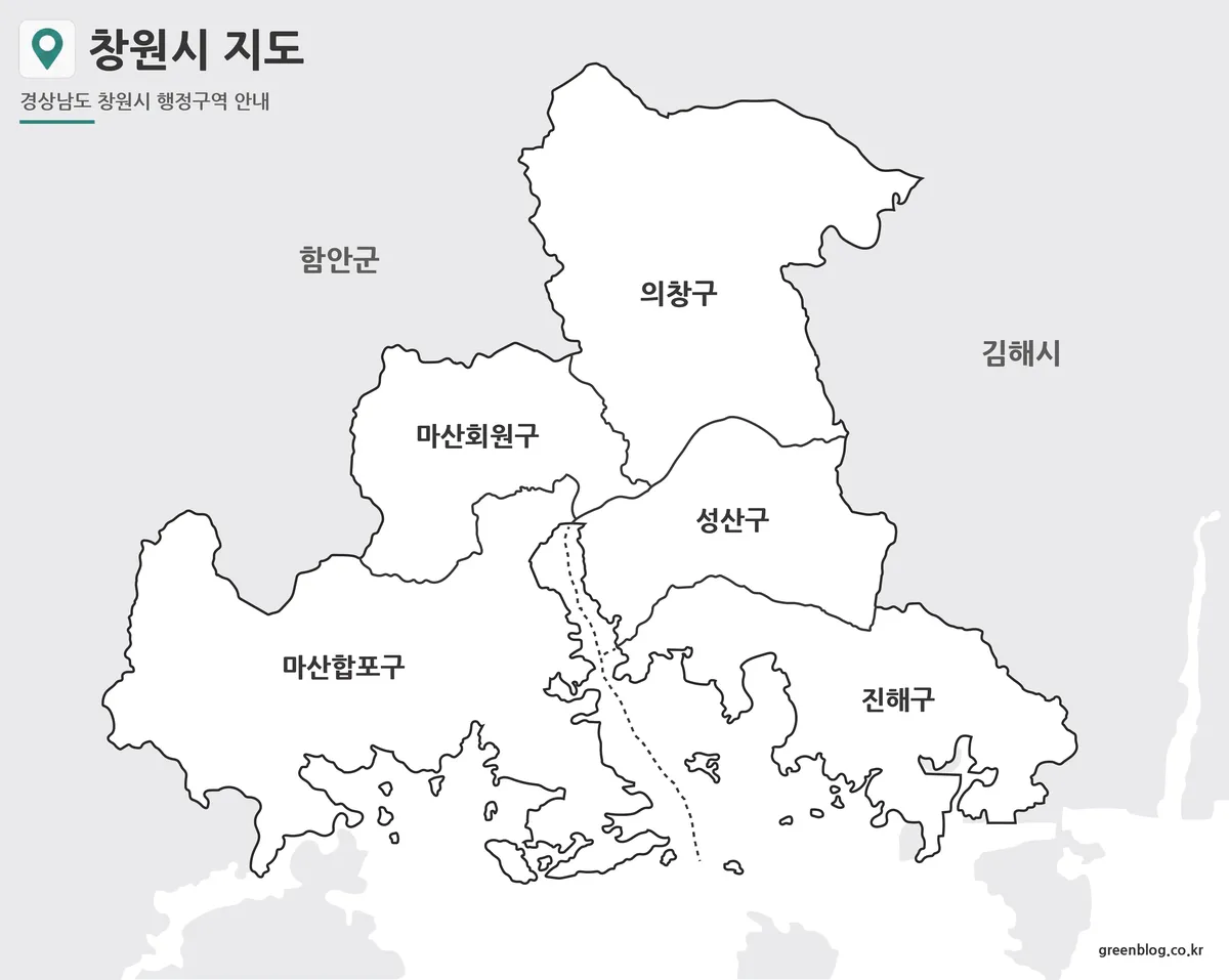 창원시 기본 지도