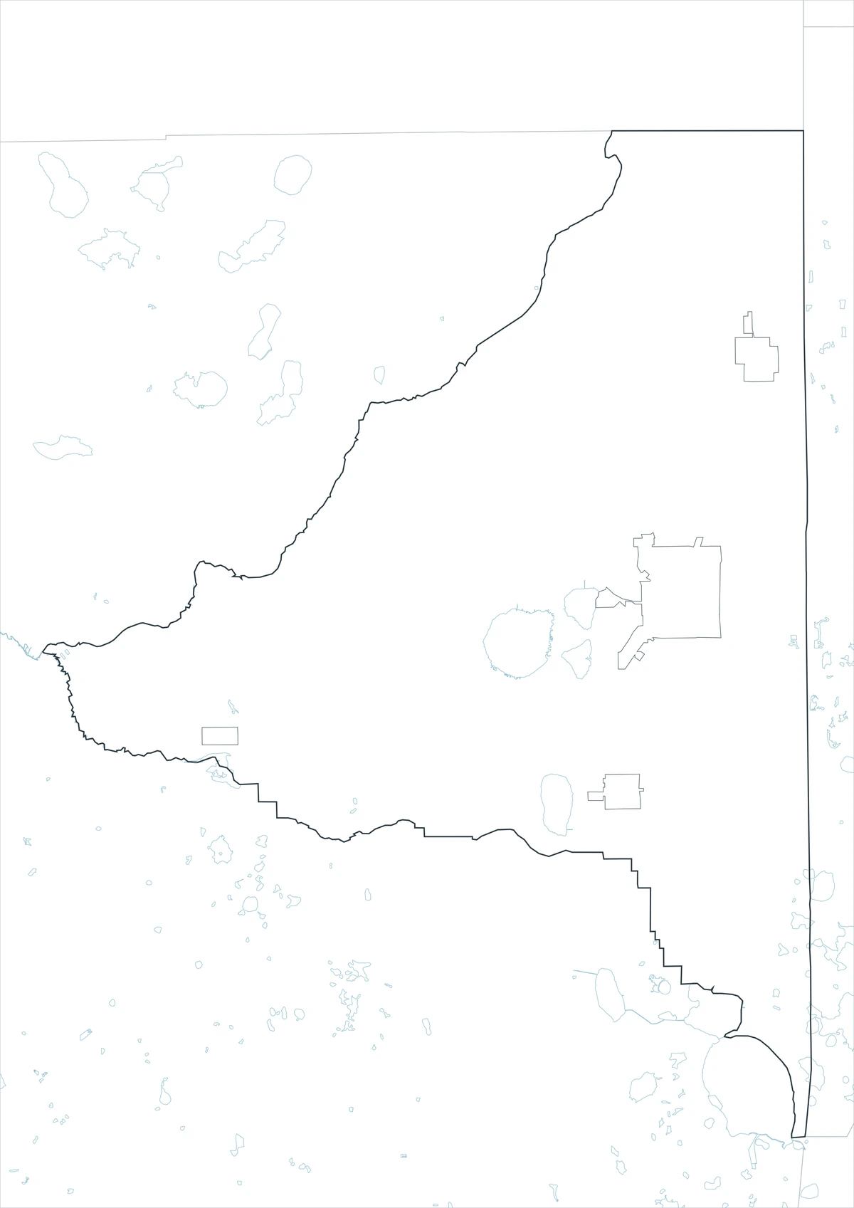 Blank outline map of Bradford County Florida