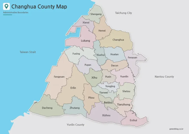 장화현 지도 A3 원본 안내 | Changhua County 지도 자료