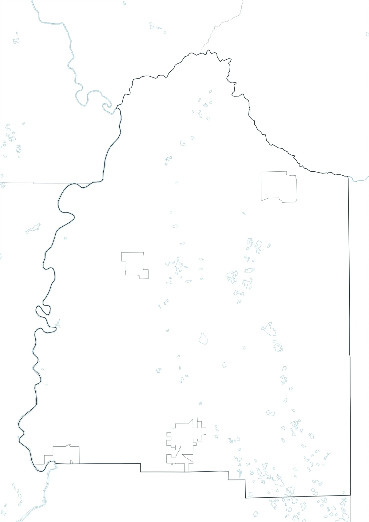 Blank outline map of Gilchrist County Florida