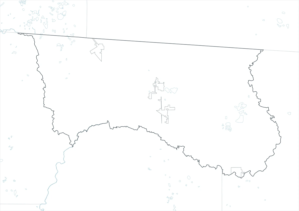 Blank outline map of Hamilton County Florida