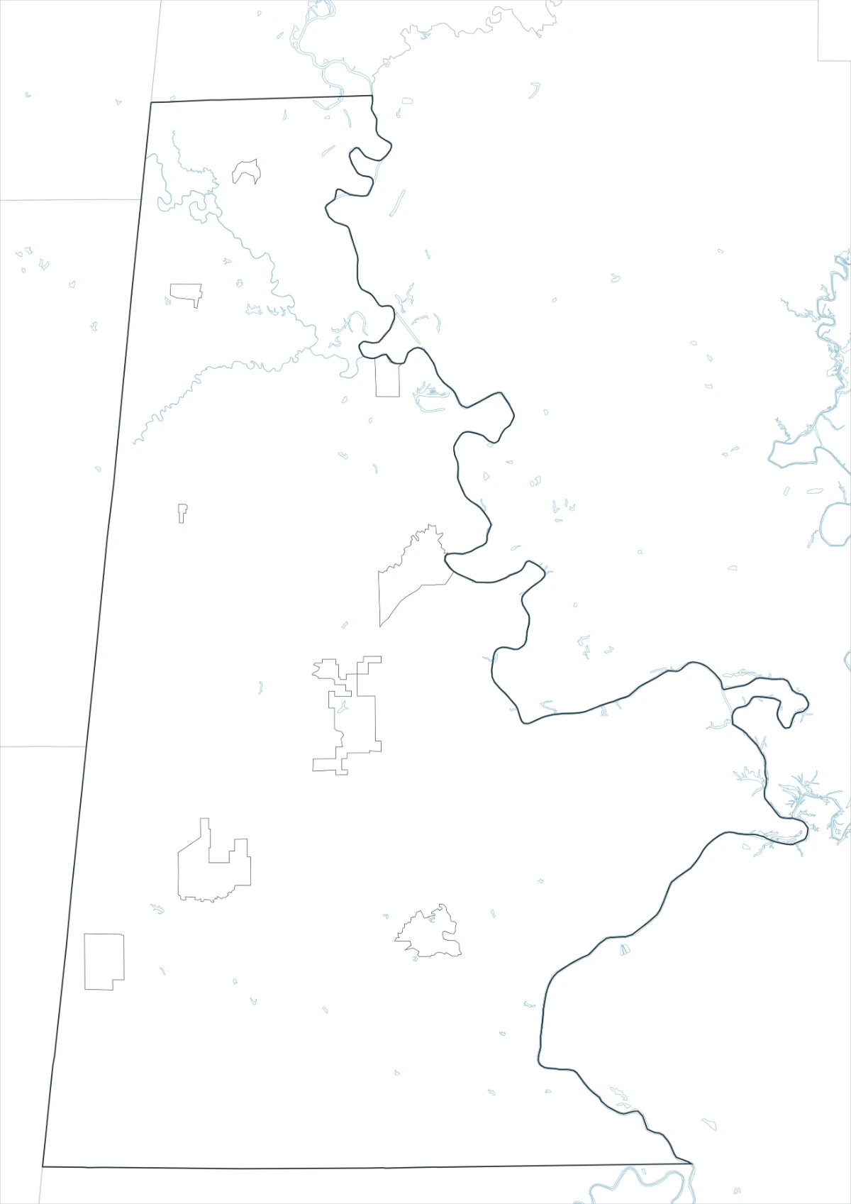 Sumter County outline map