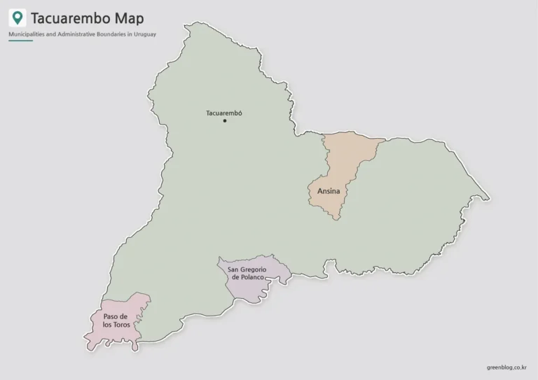Tacuarembo Map Collection｜Four Municipalities Across Uruguay’s Largest Department