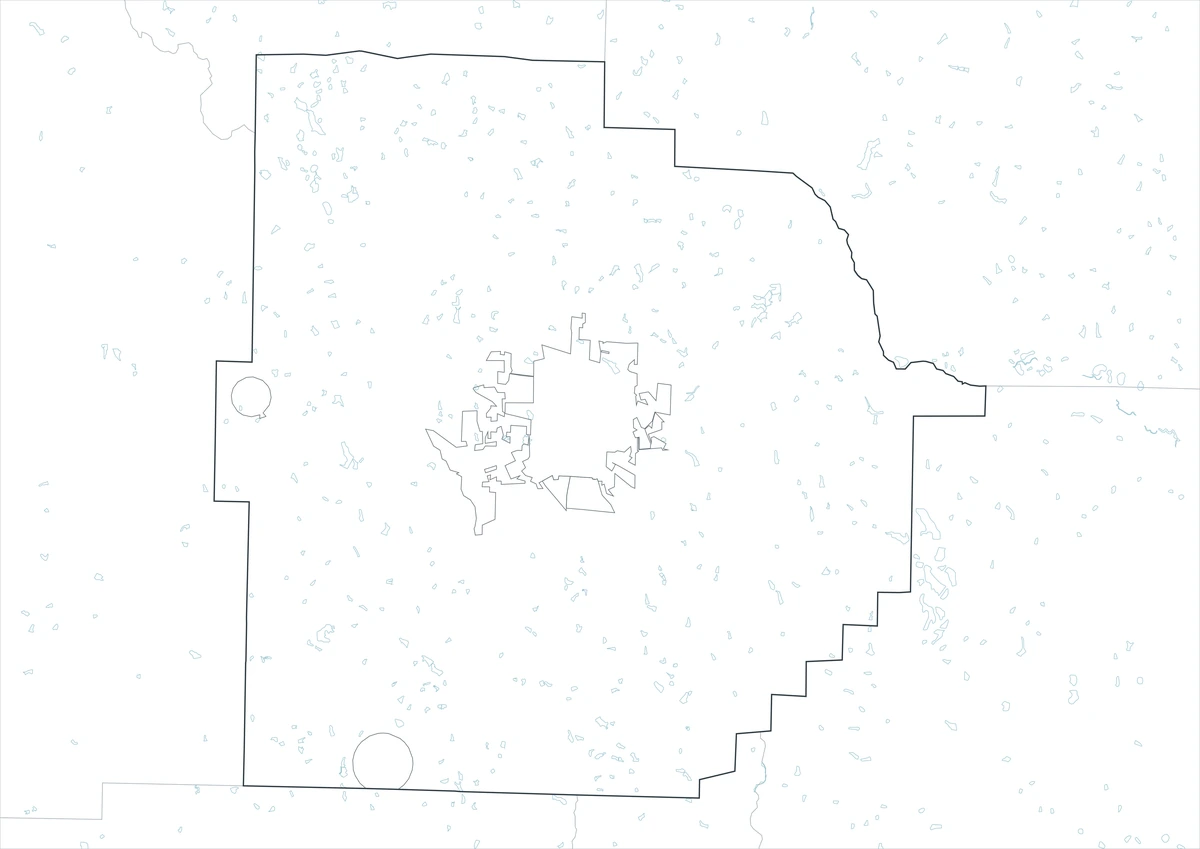 Tift County outline map