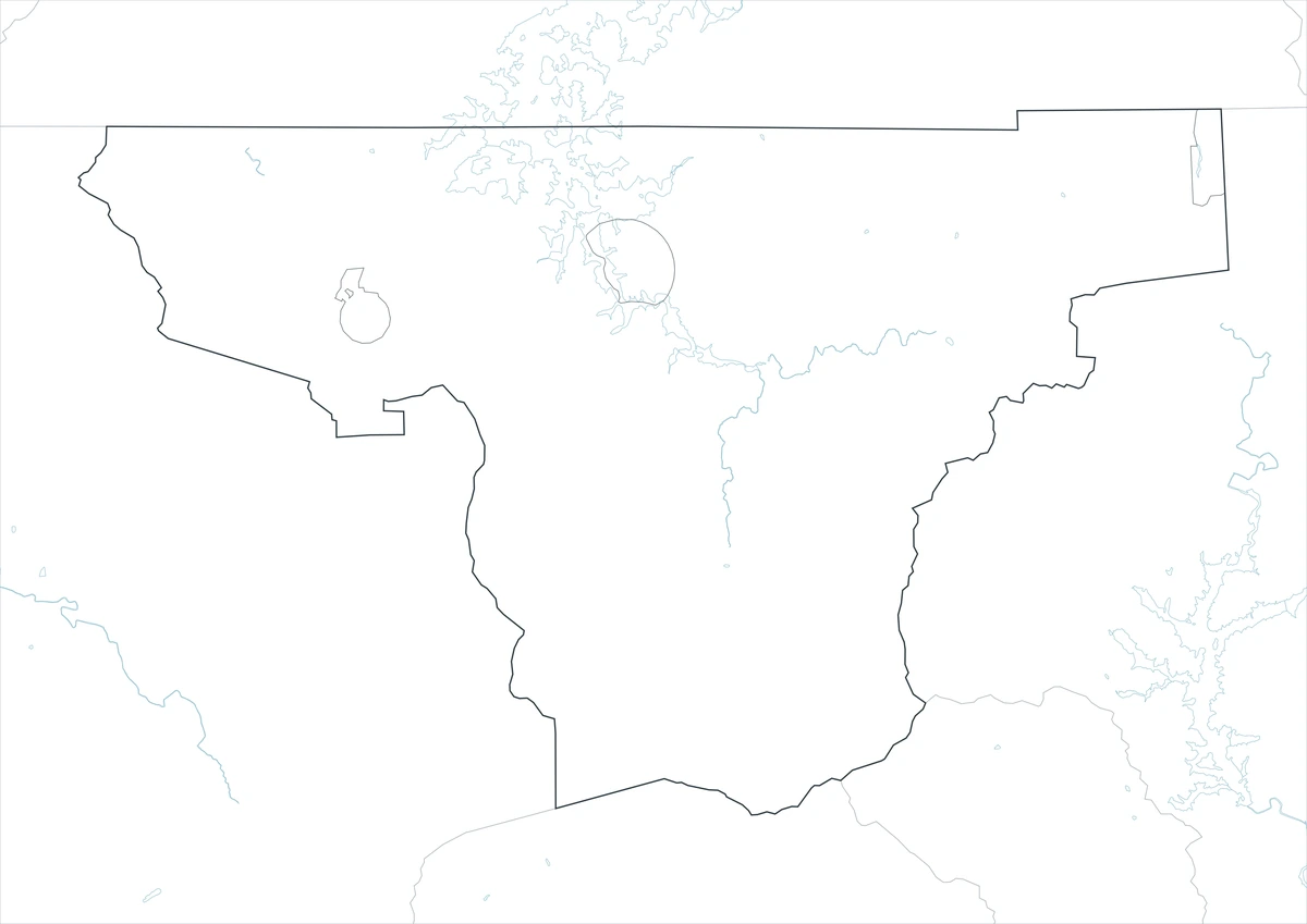 Towns County outline map