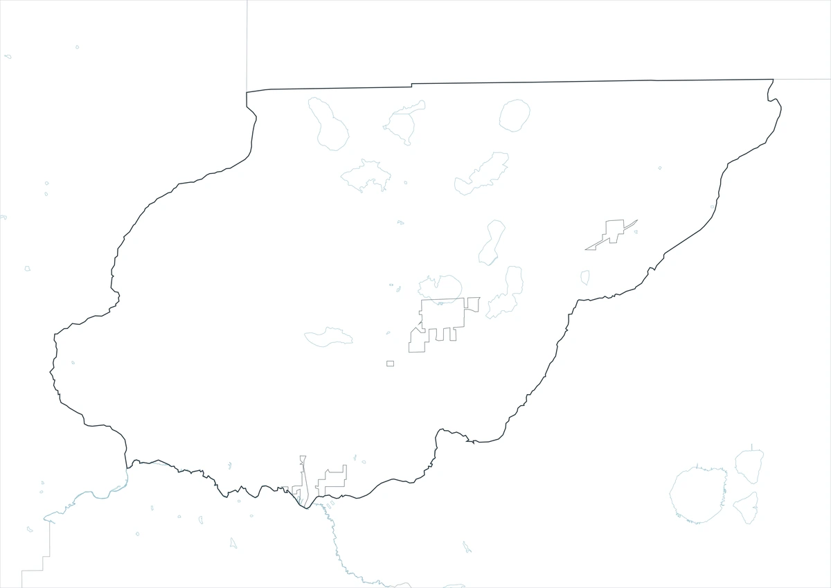 Blank outline map of Union County Florida