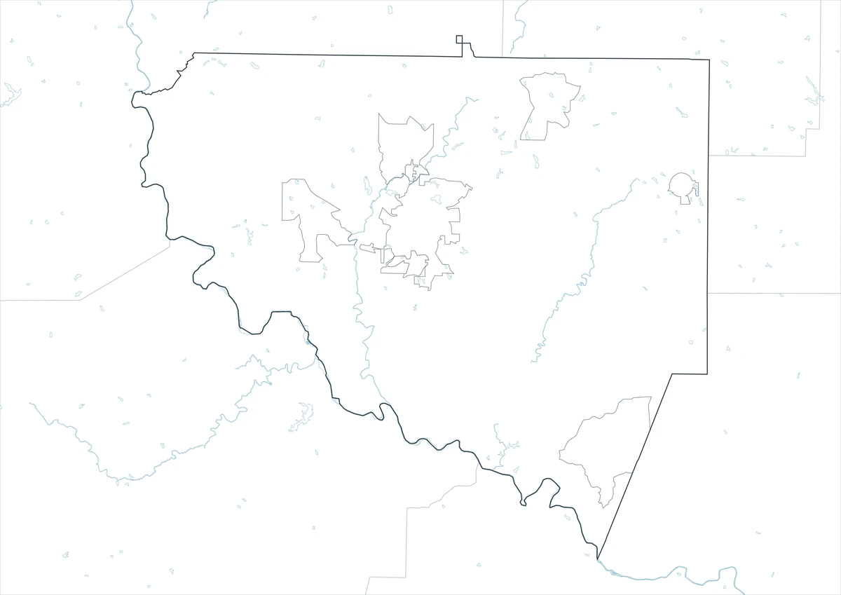 Upson County outline map