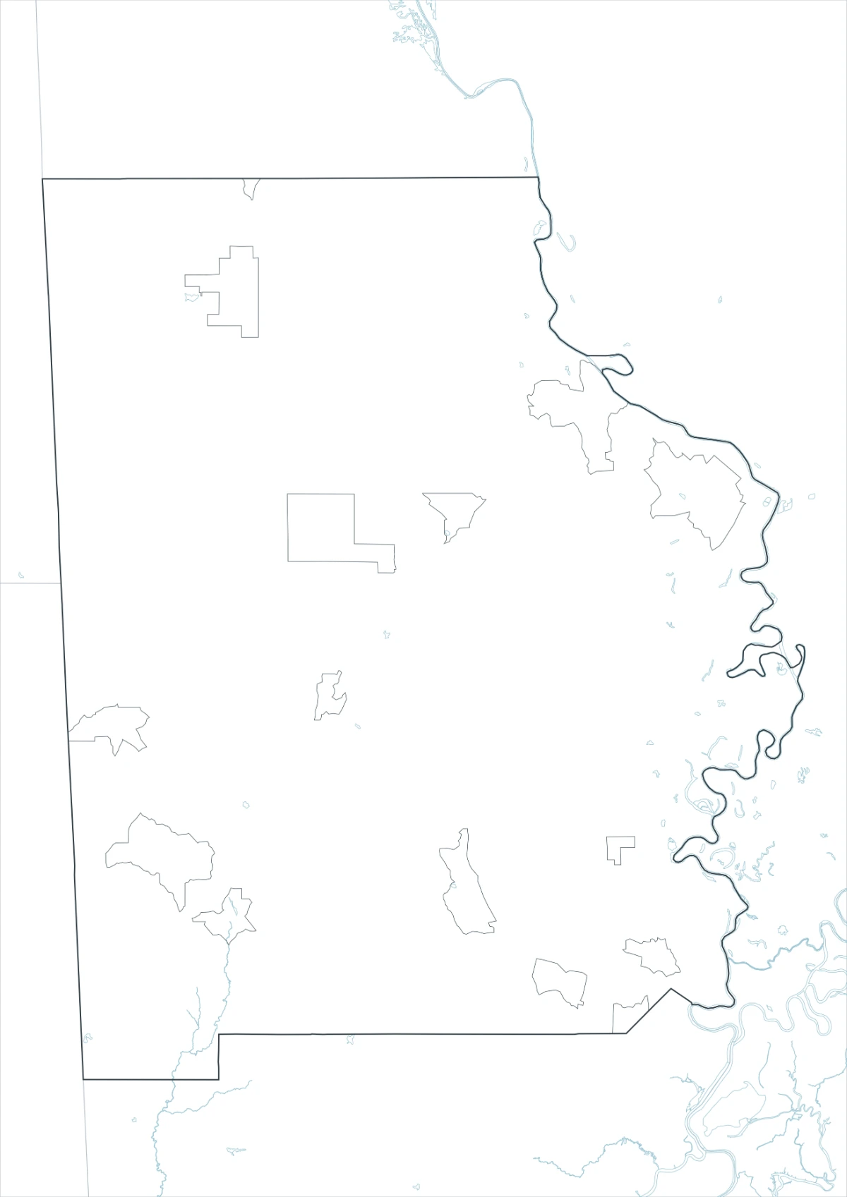 Washington County outline map