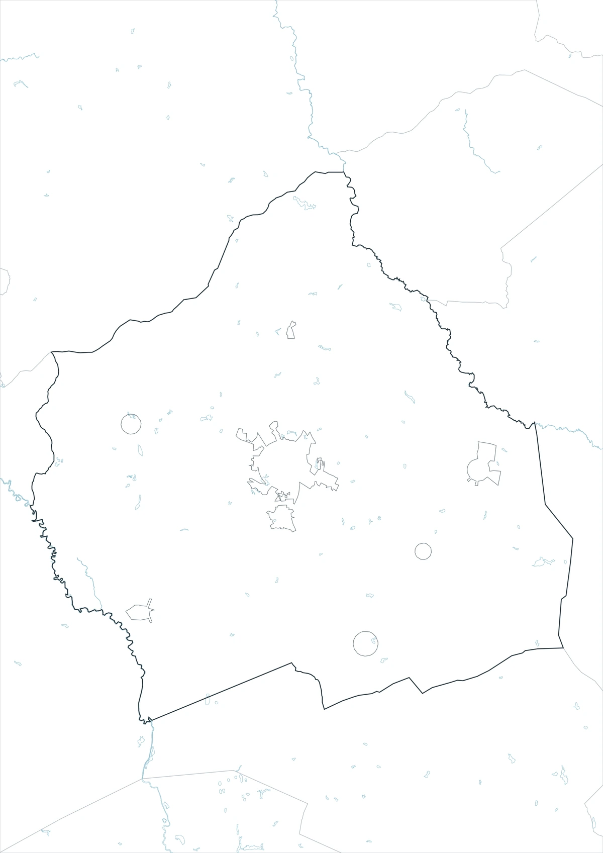 Washington County outline map