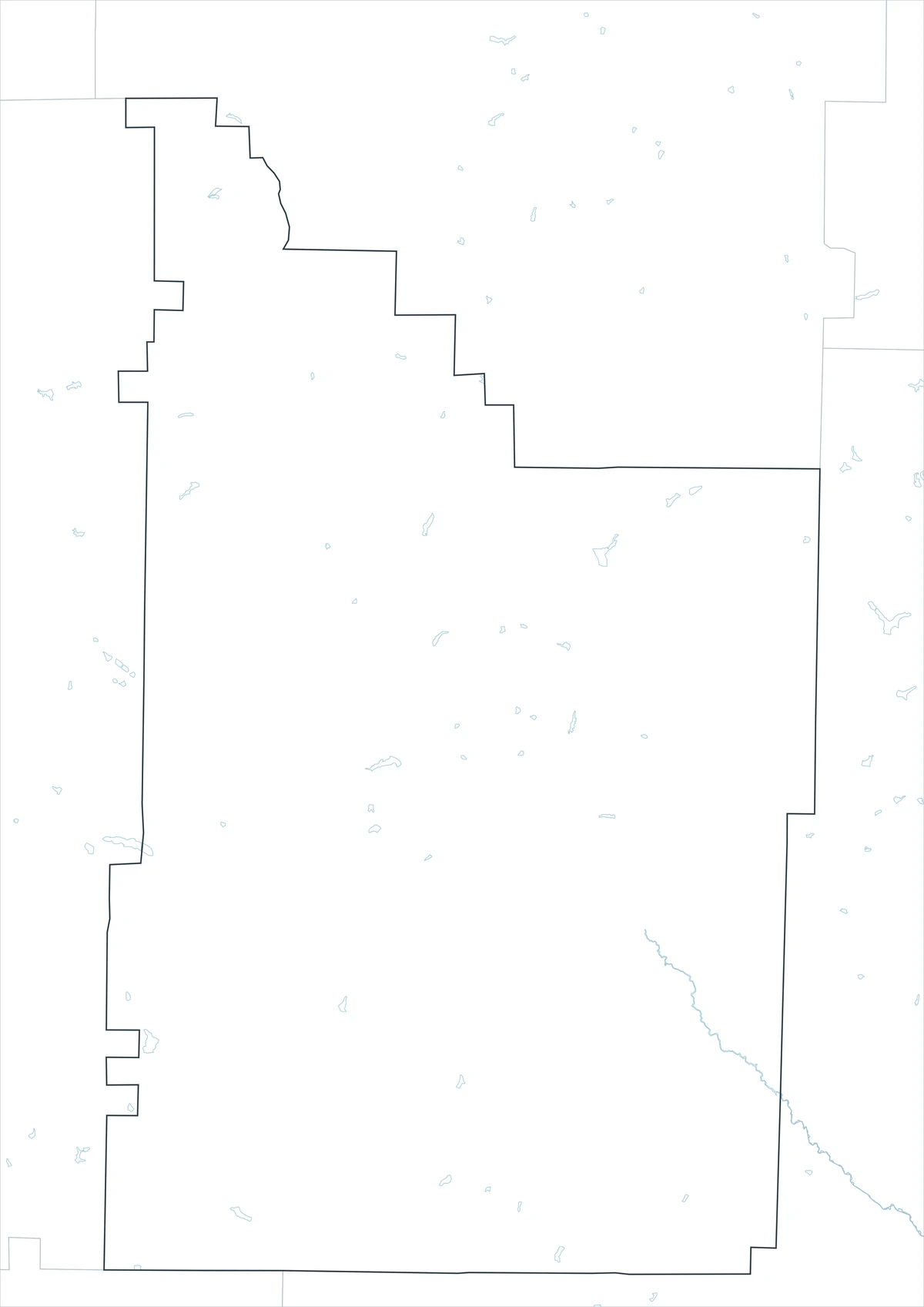 Blank outline map of Webster County Georgia