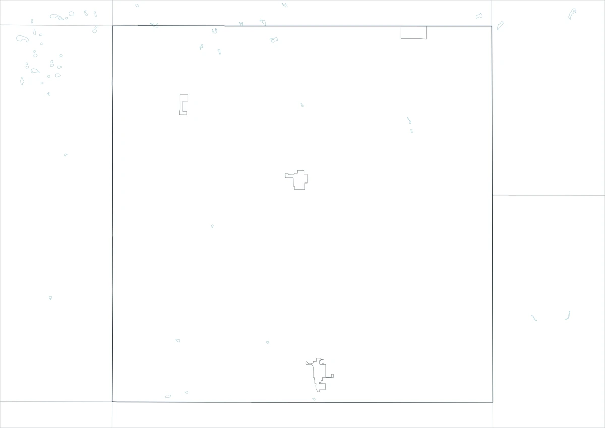 Blank outline map of Wheeler County Texas