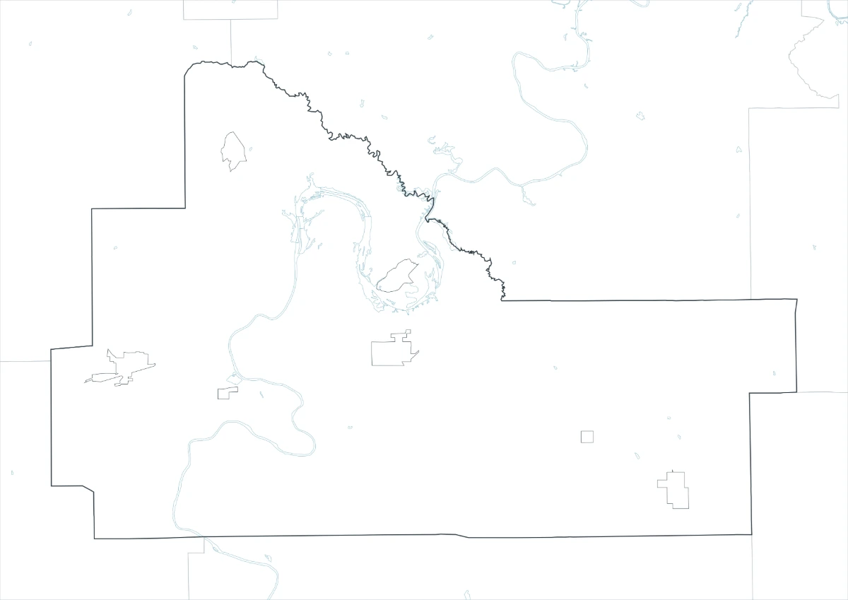 Wilcox County outline map