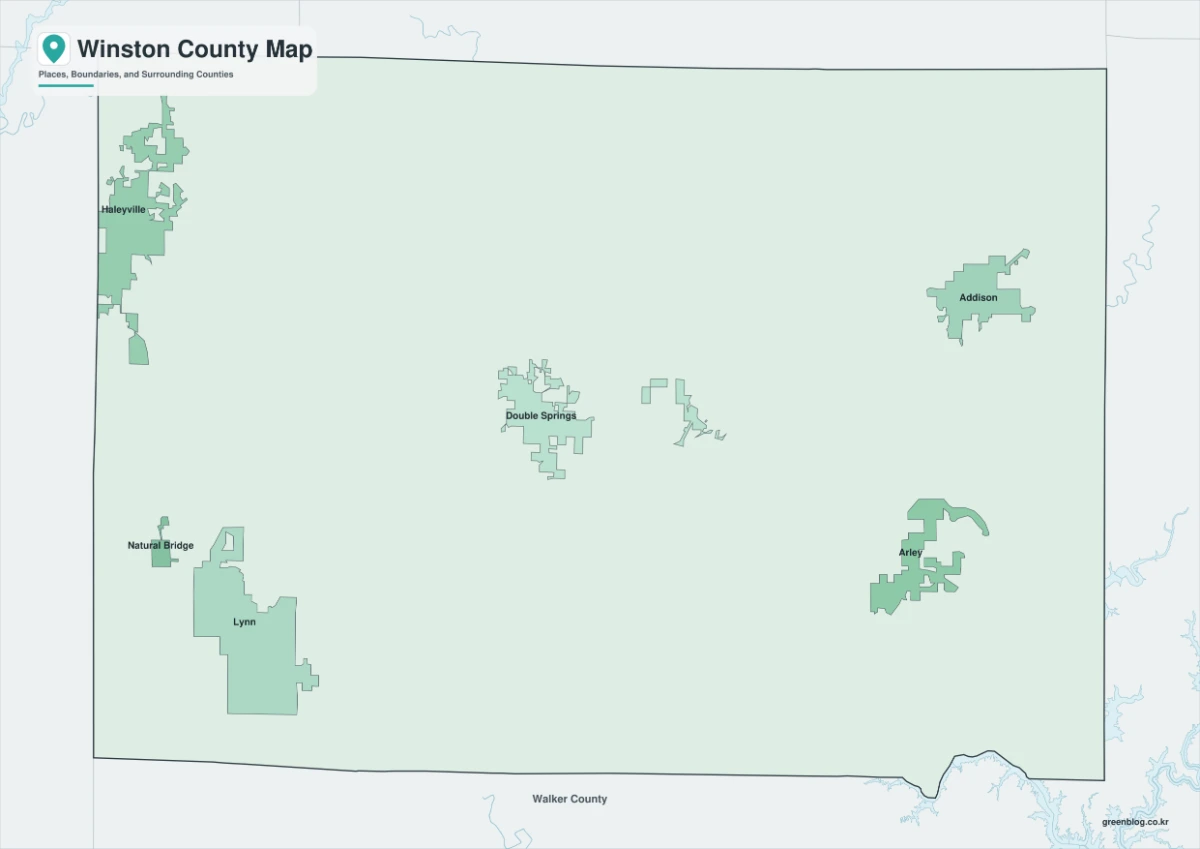 Winston County color map