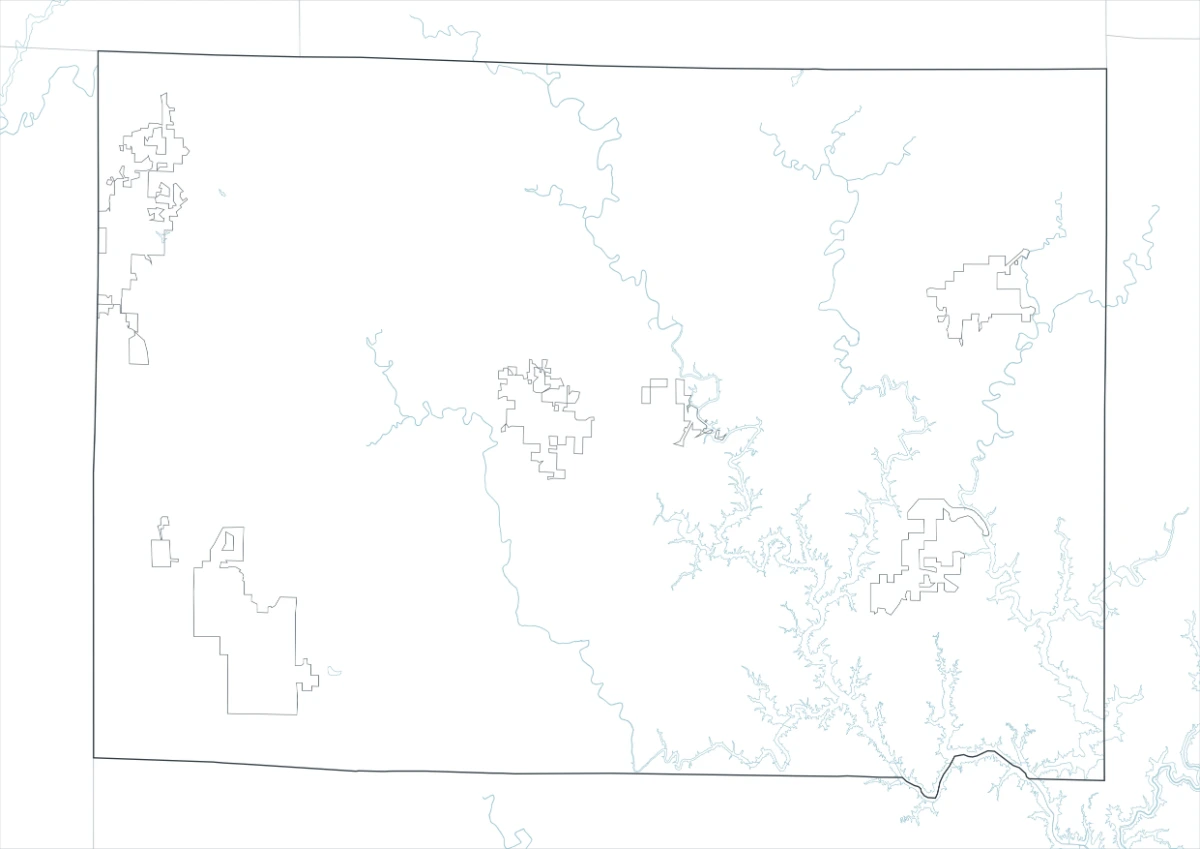 Winston County outline map