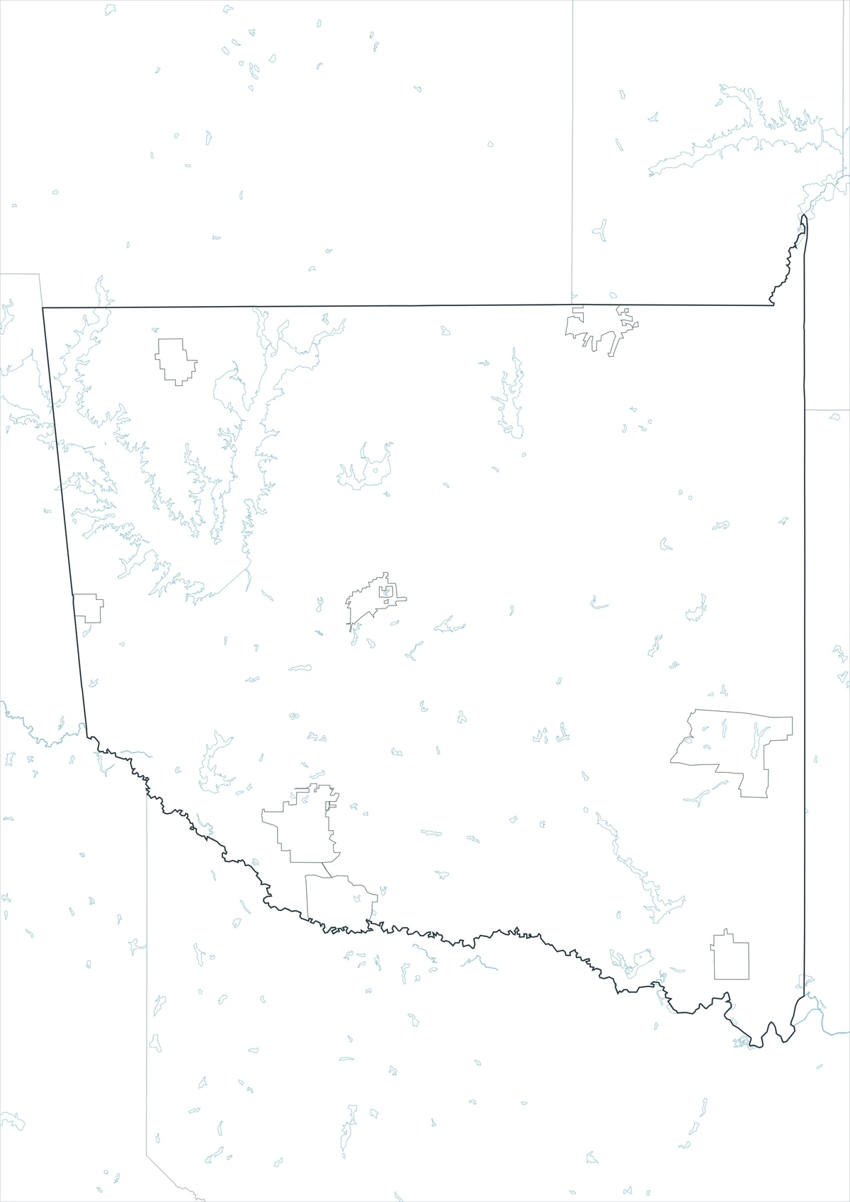 Blank outline map of Wood County Texas