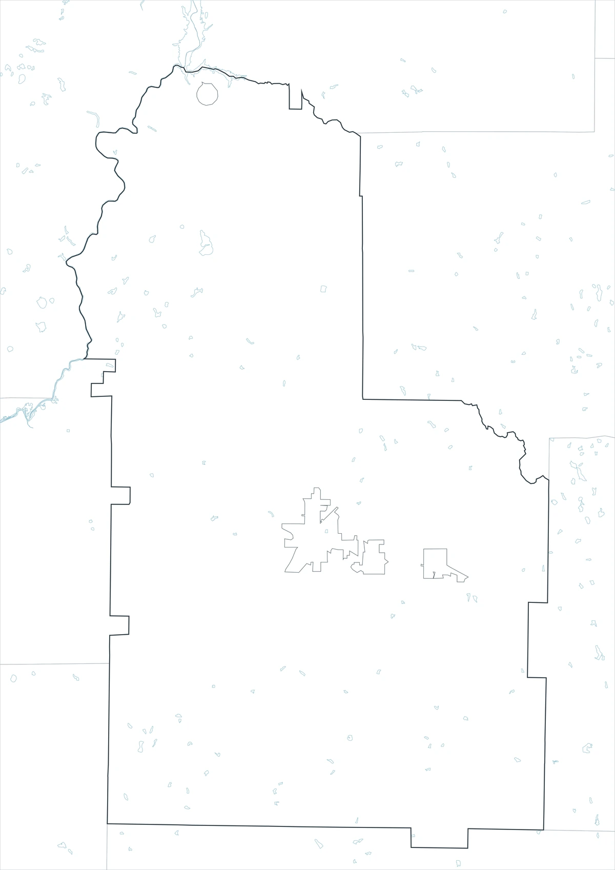 Blank outline map of Worth County Georgia