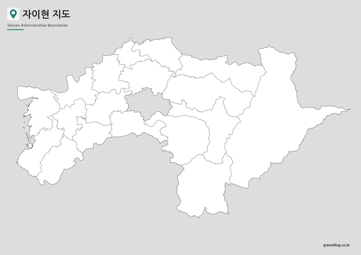 자이현 지도 윤곽선 지도