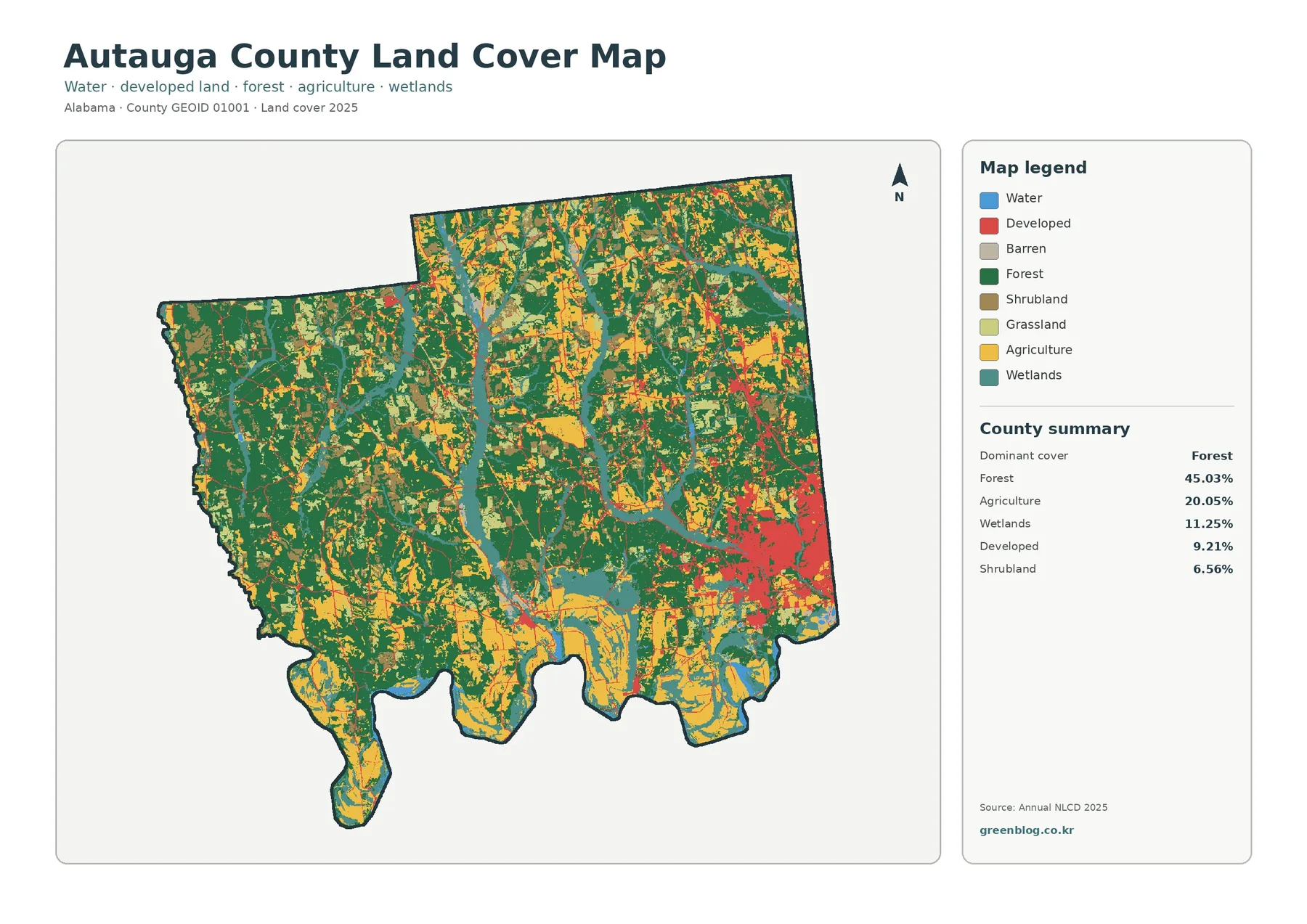 County land cover map featured image