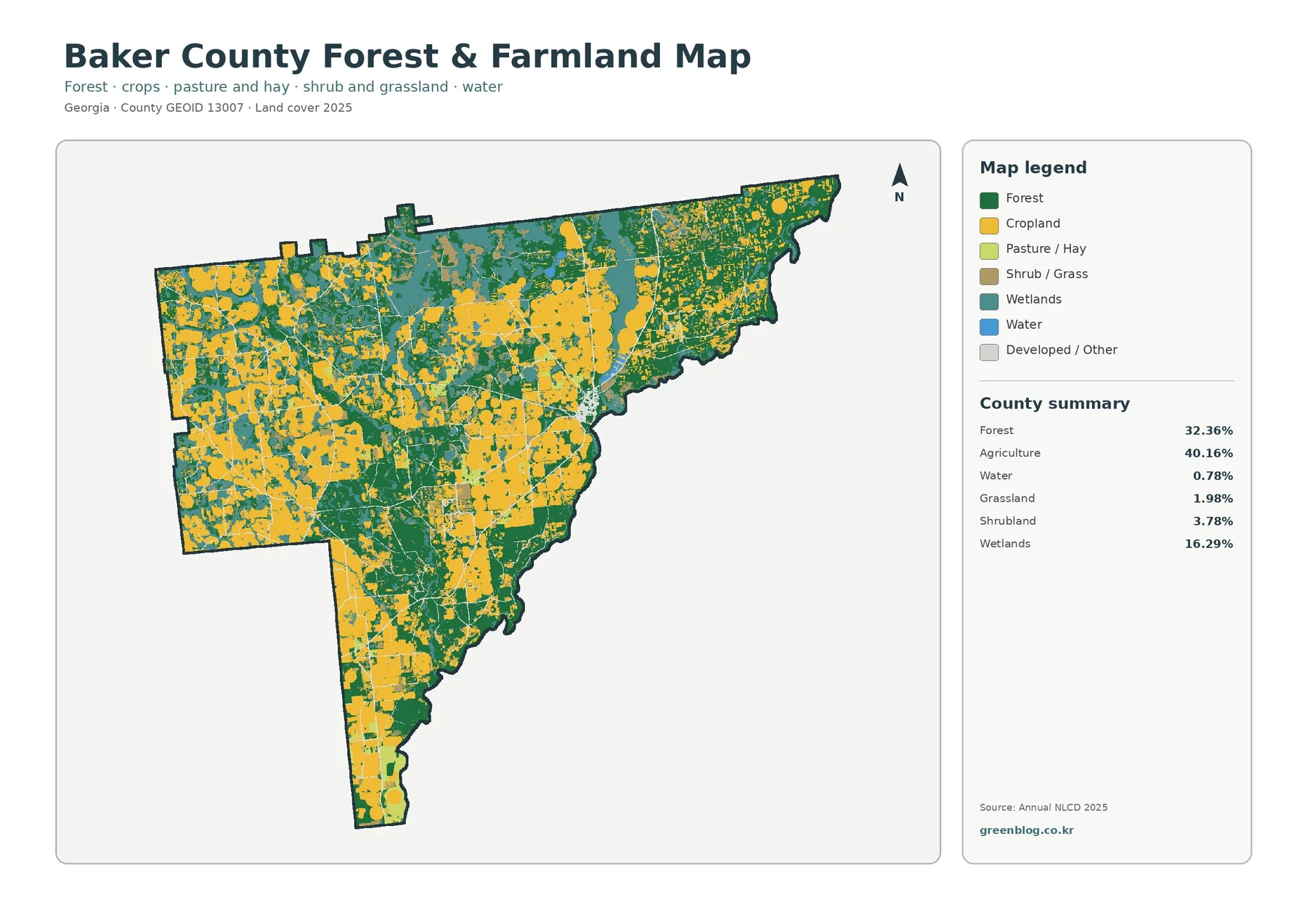 County forest and farmland map