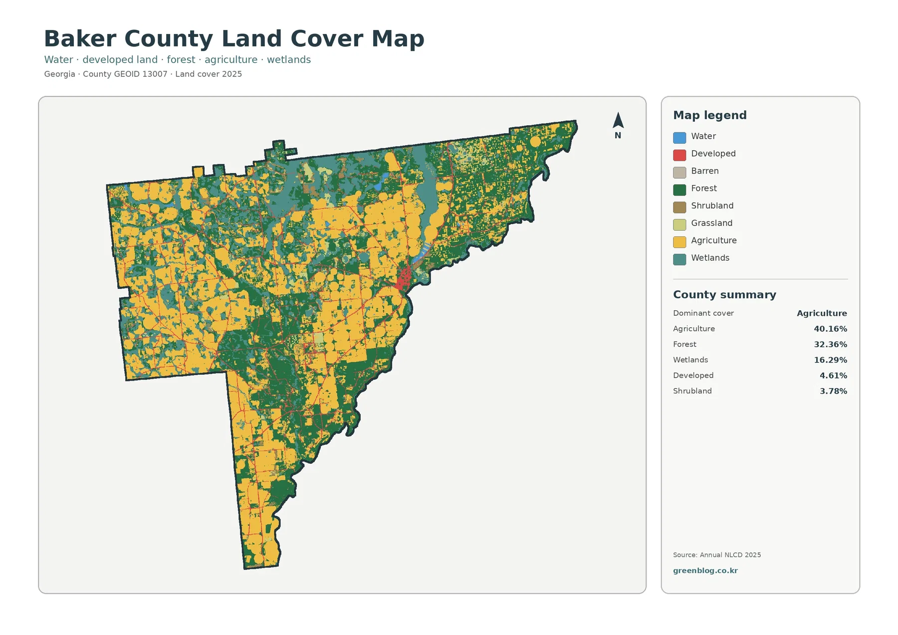 County land cover map
