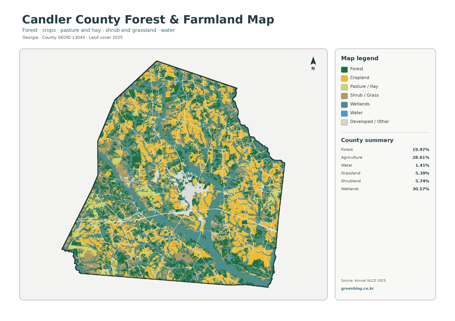 County forest and farmland map