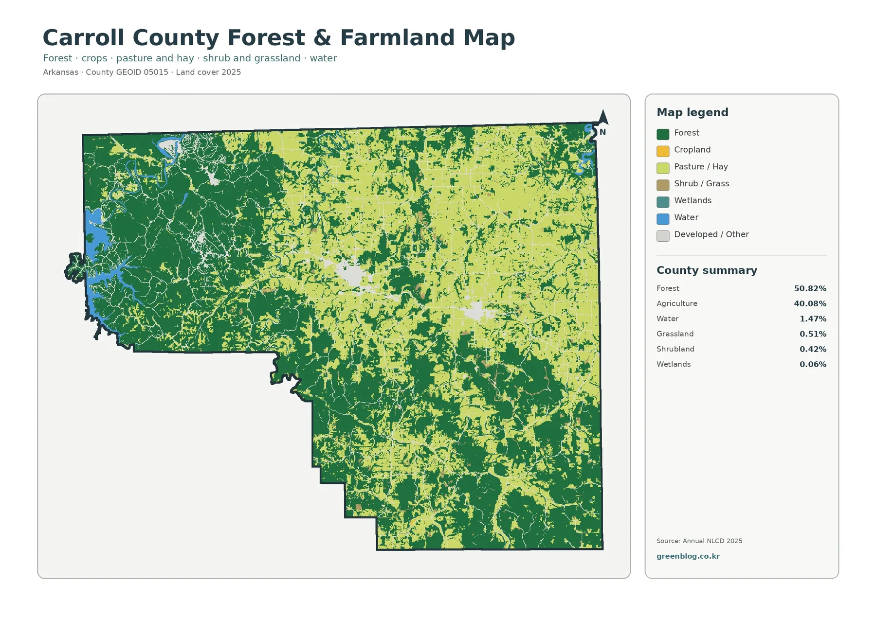 County forest and farmland map