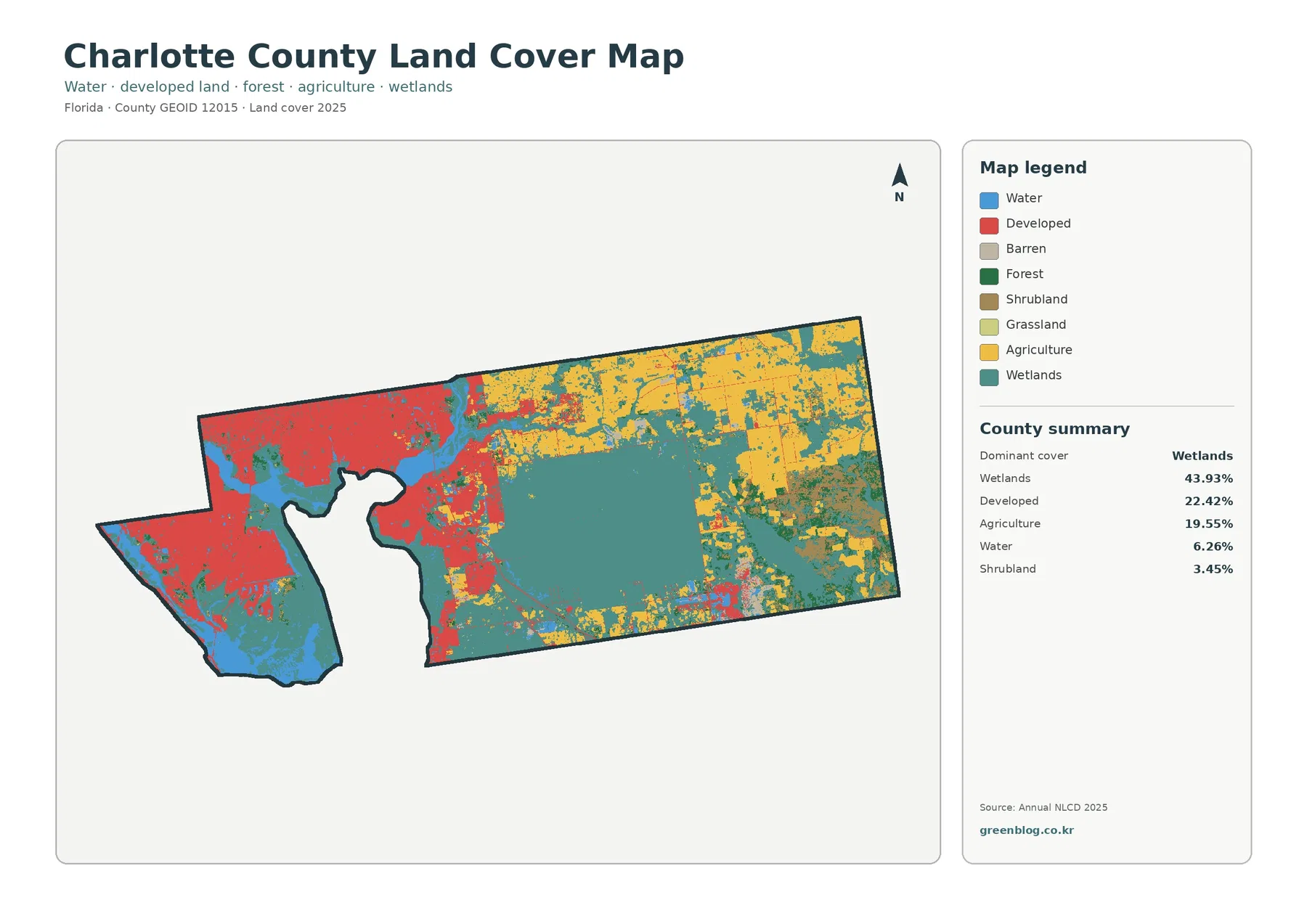Charlotte County land cover map