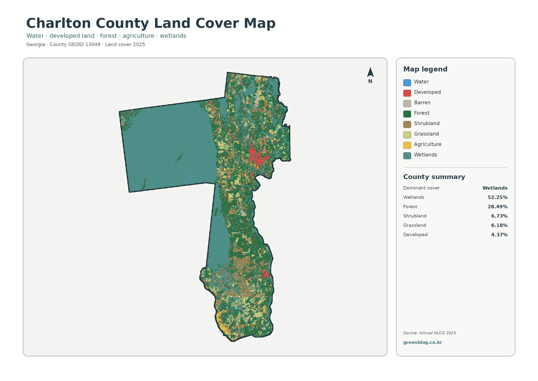 Charlton County land cover map featured image