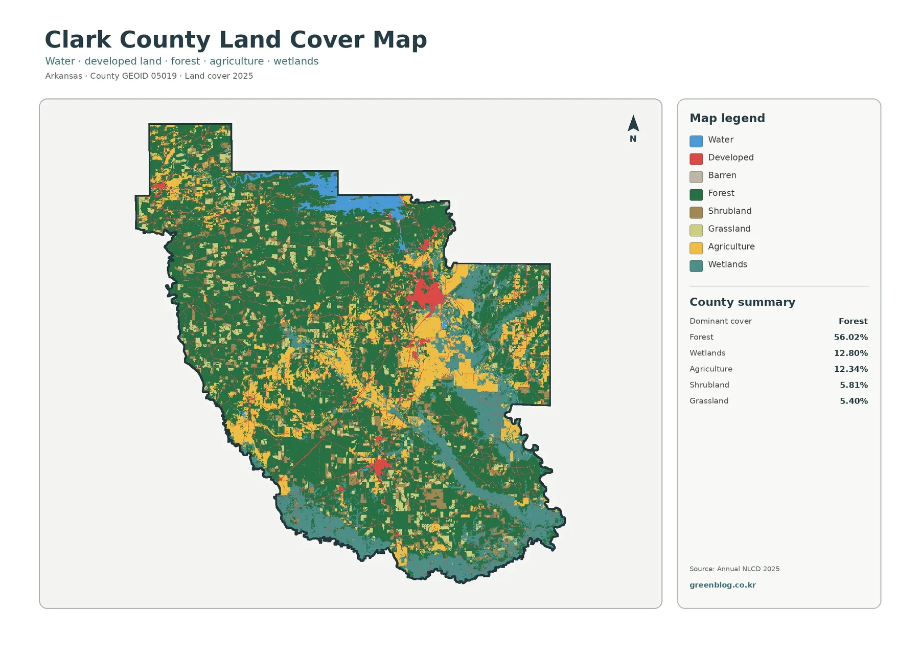 Clark County land cover map featured image
