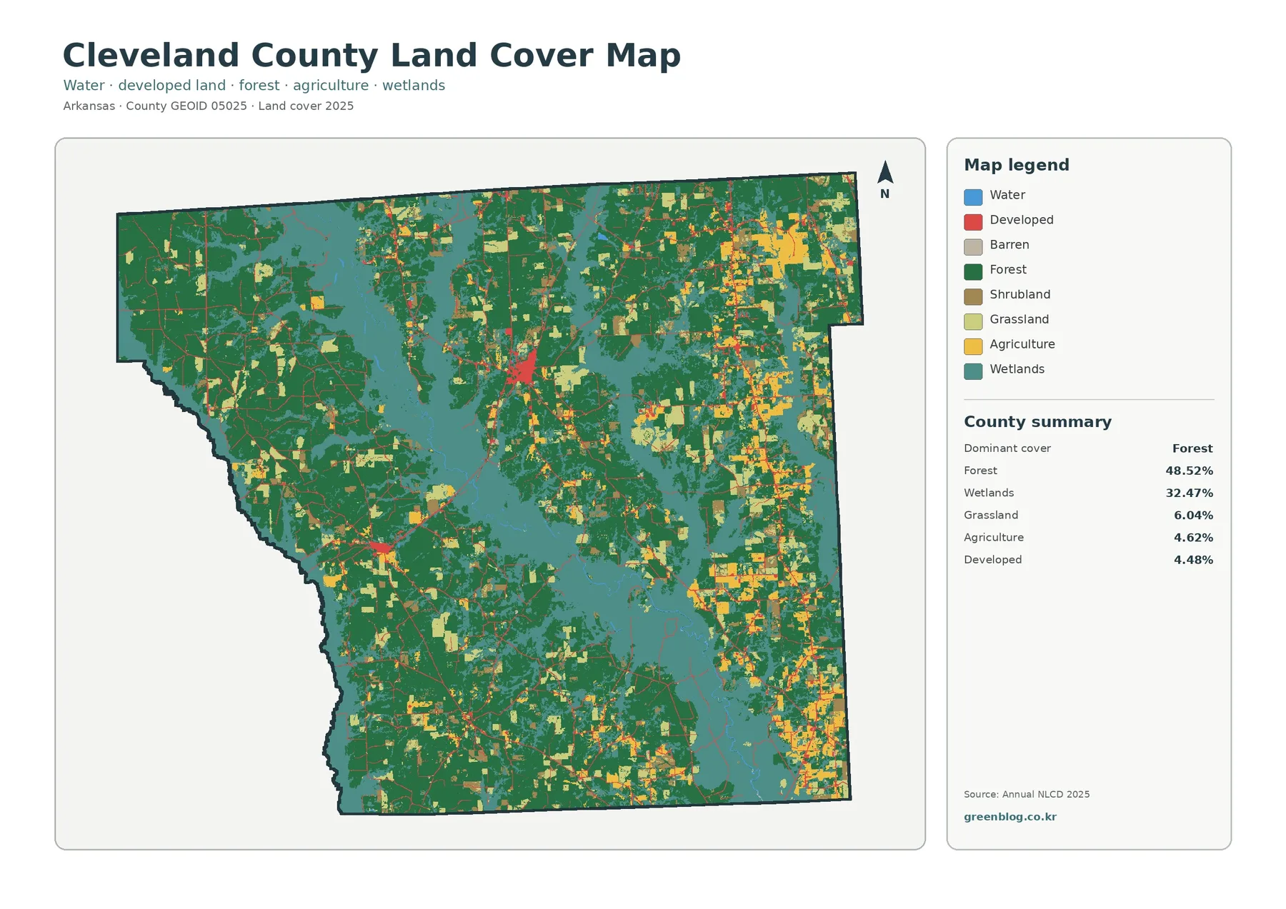 County land cover map