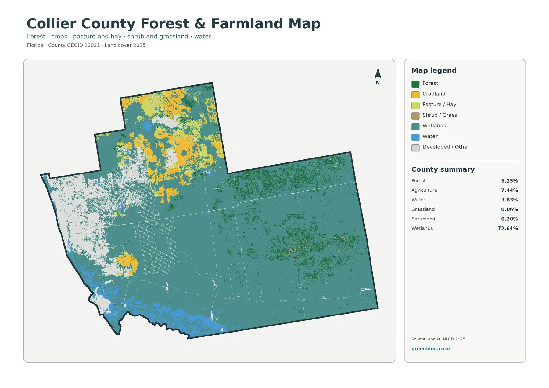 County forest and farmland map