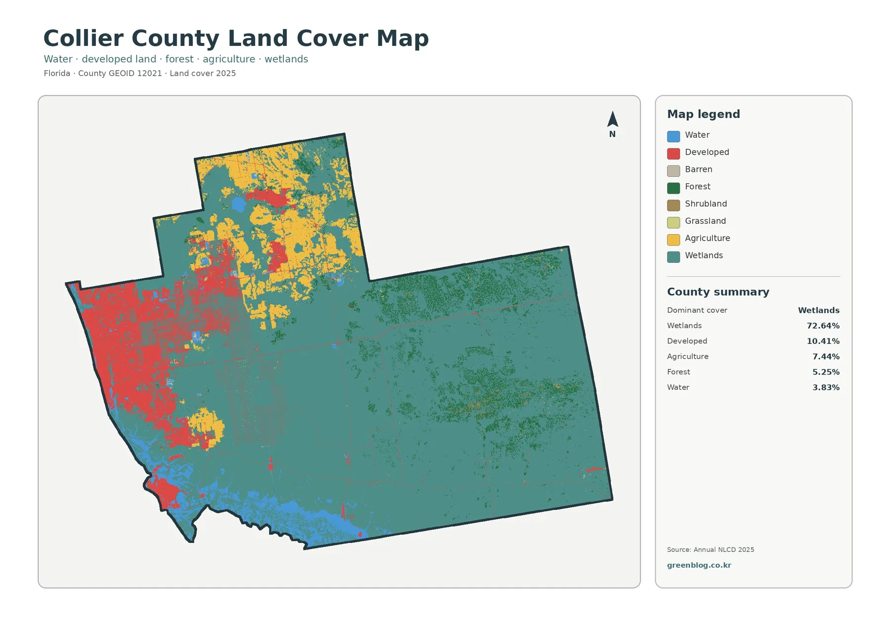 County land cover map featured image