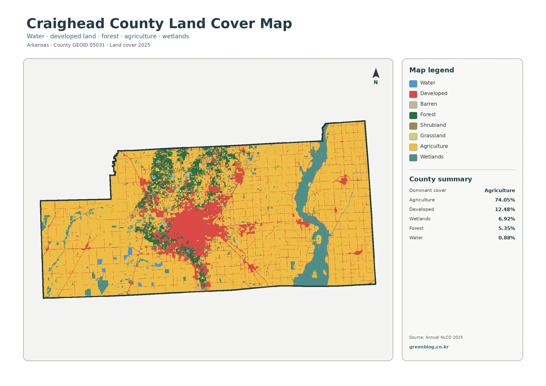 County land cover map