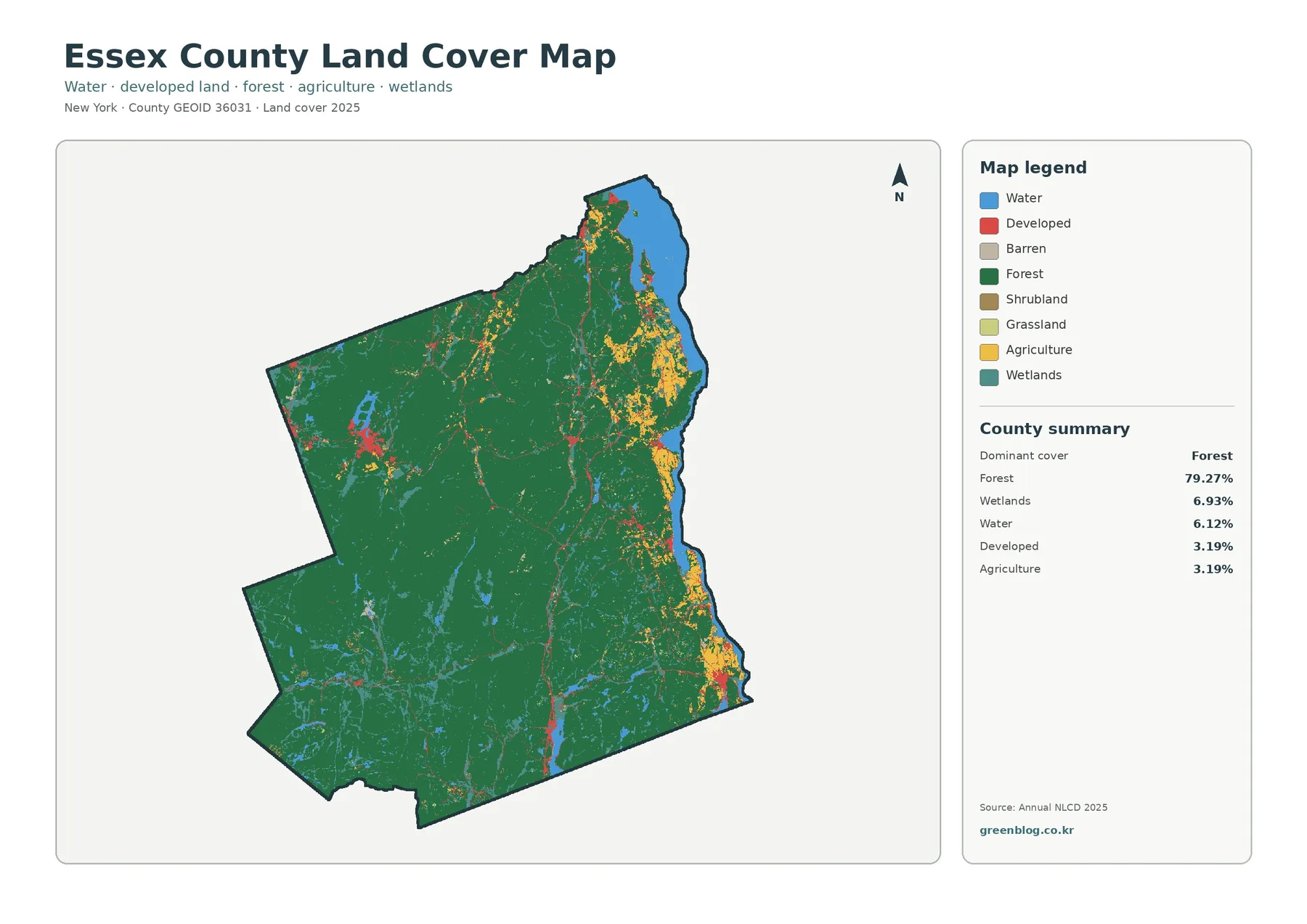 Essex County land cover map featured image