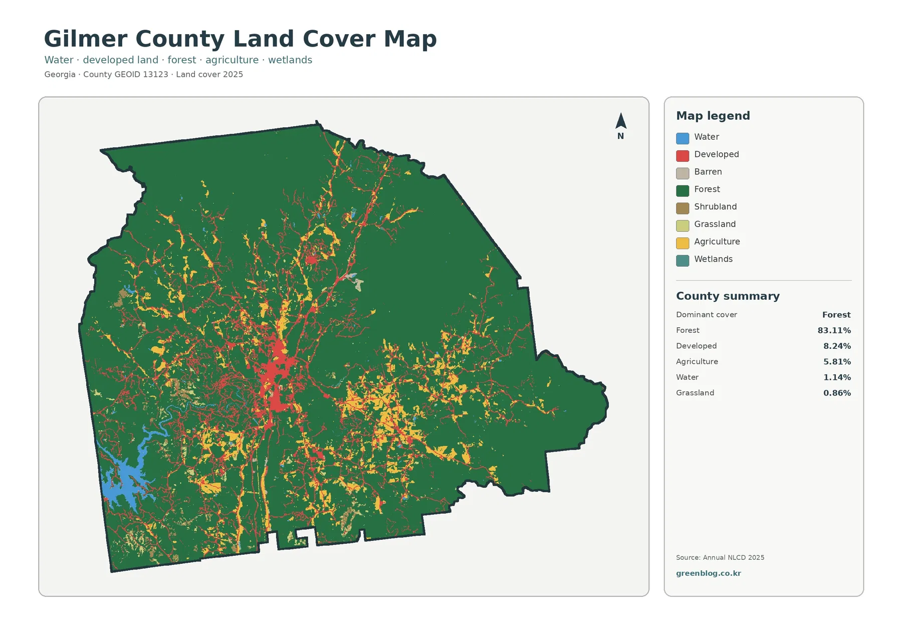 County land cover map