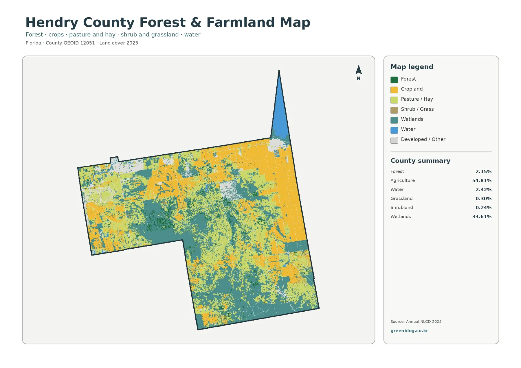 County forest and farmland map