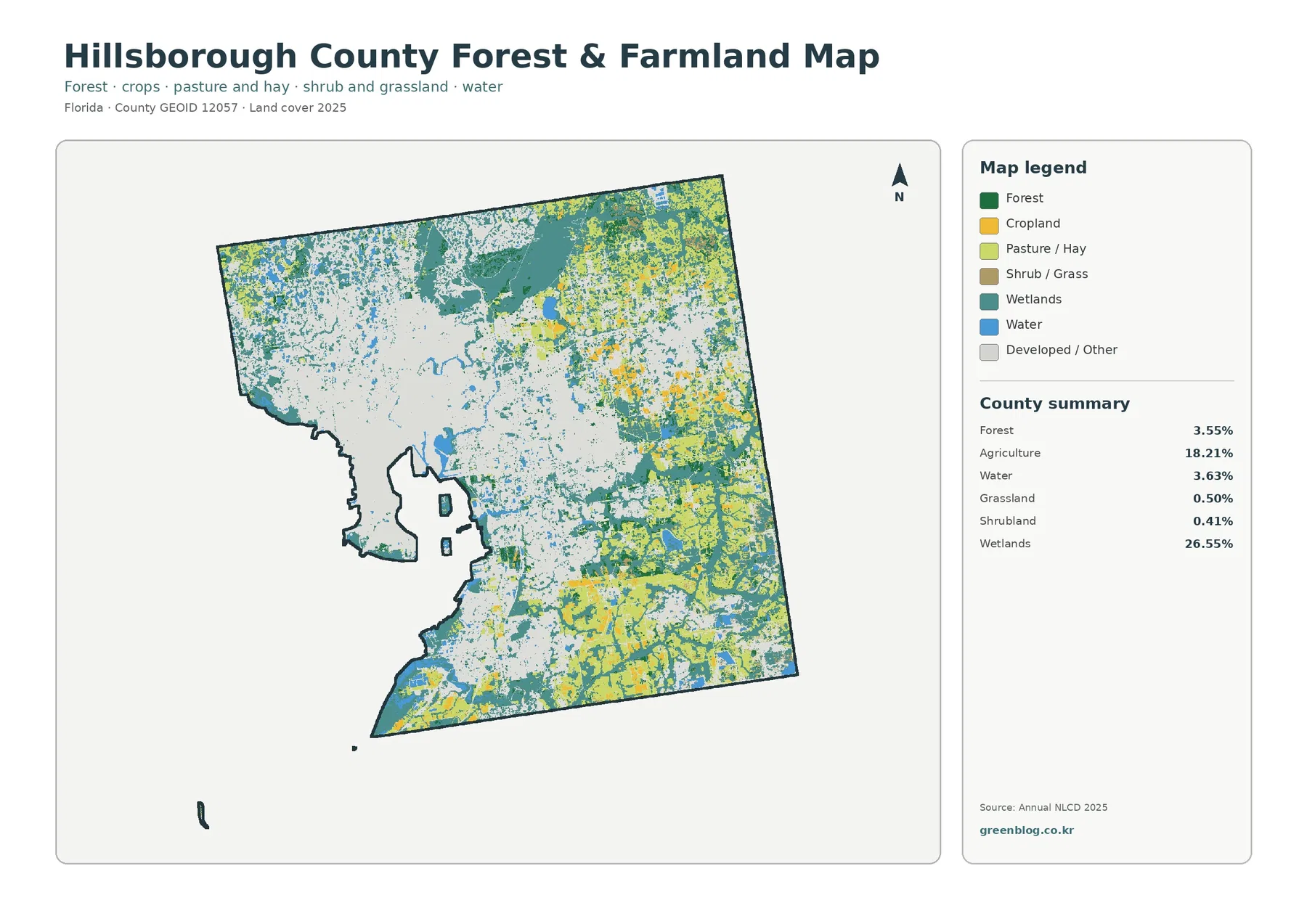 County forest and farmland map