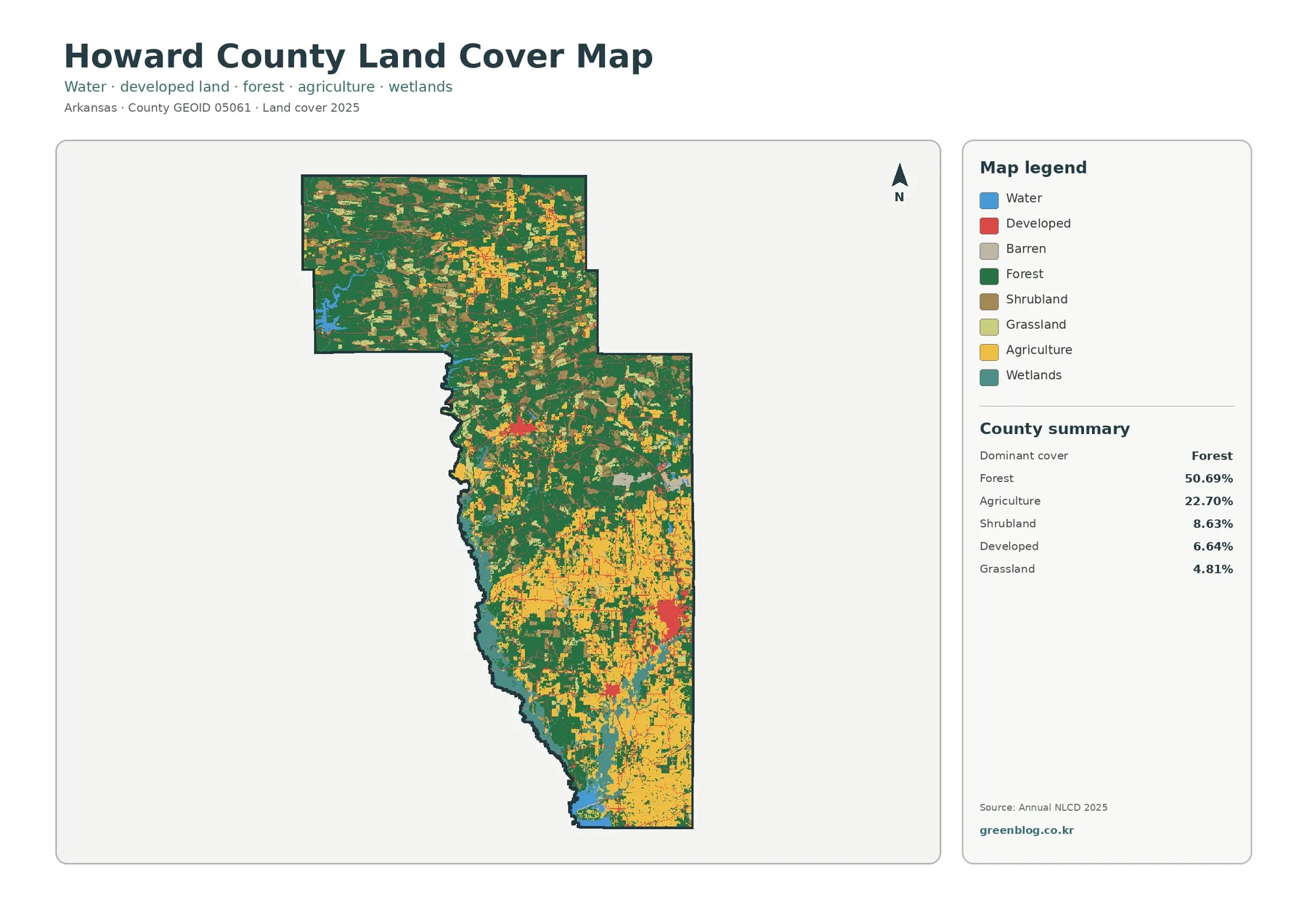 Howard County land cover map featured image