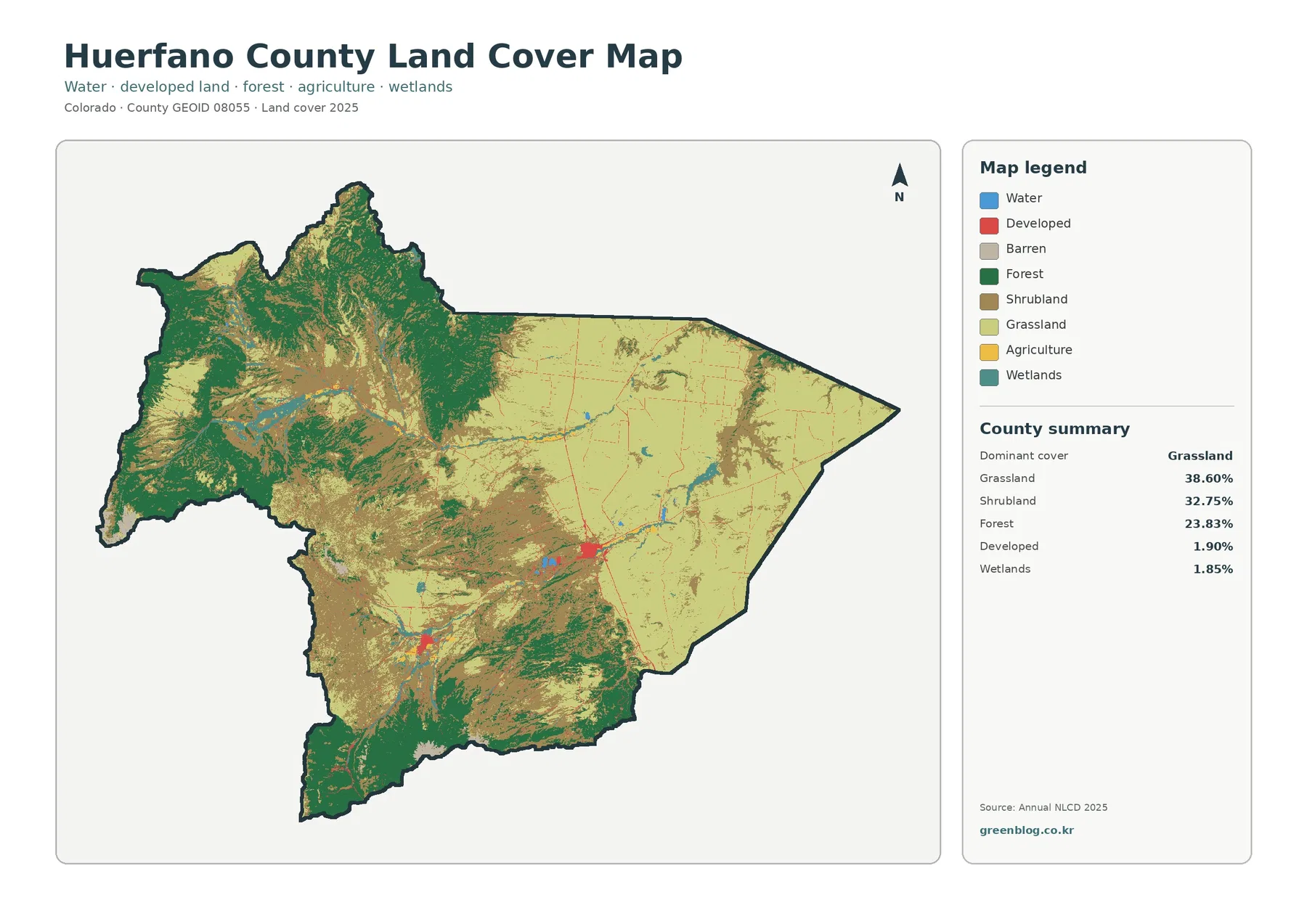 County land cover map featured image