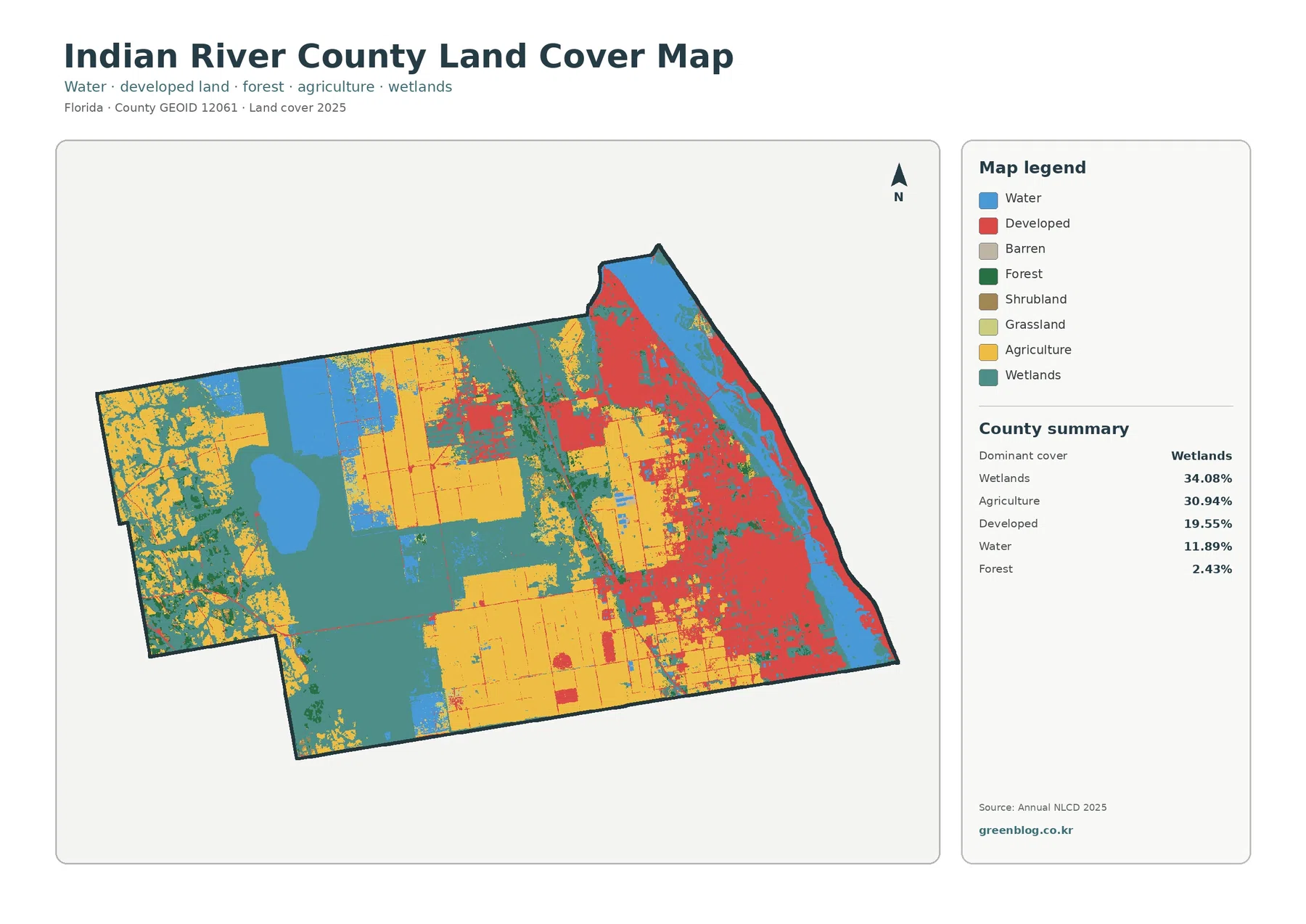 Indian River County land cover map