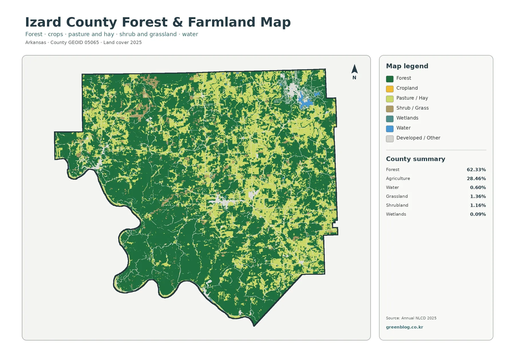 County forest and farmland map