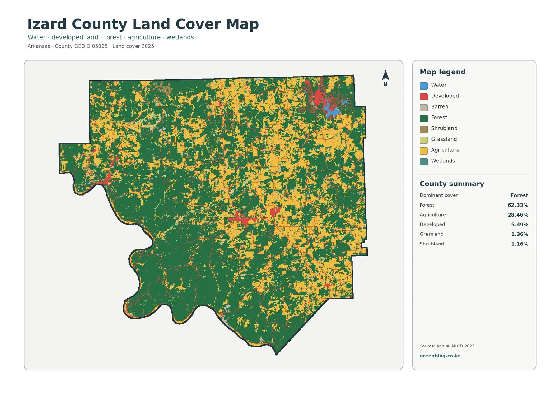 County land cover map featured image