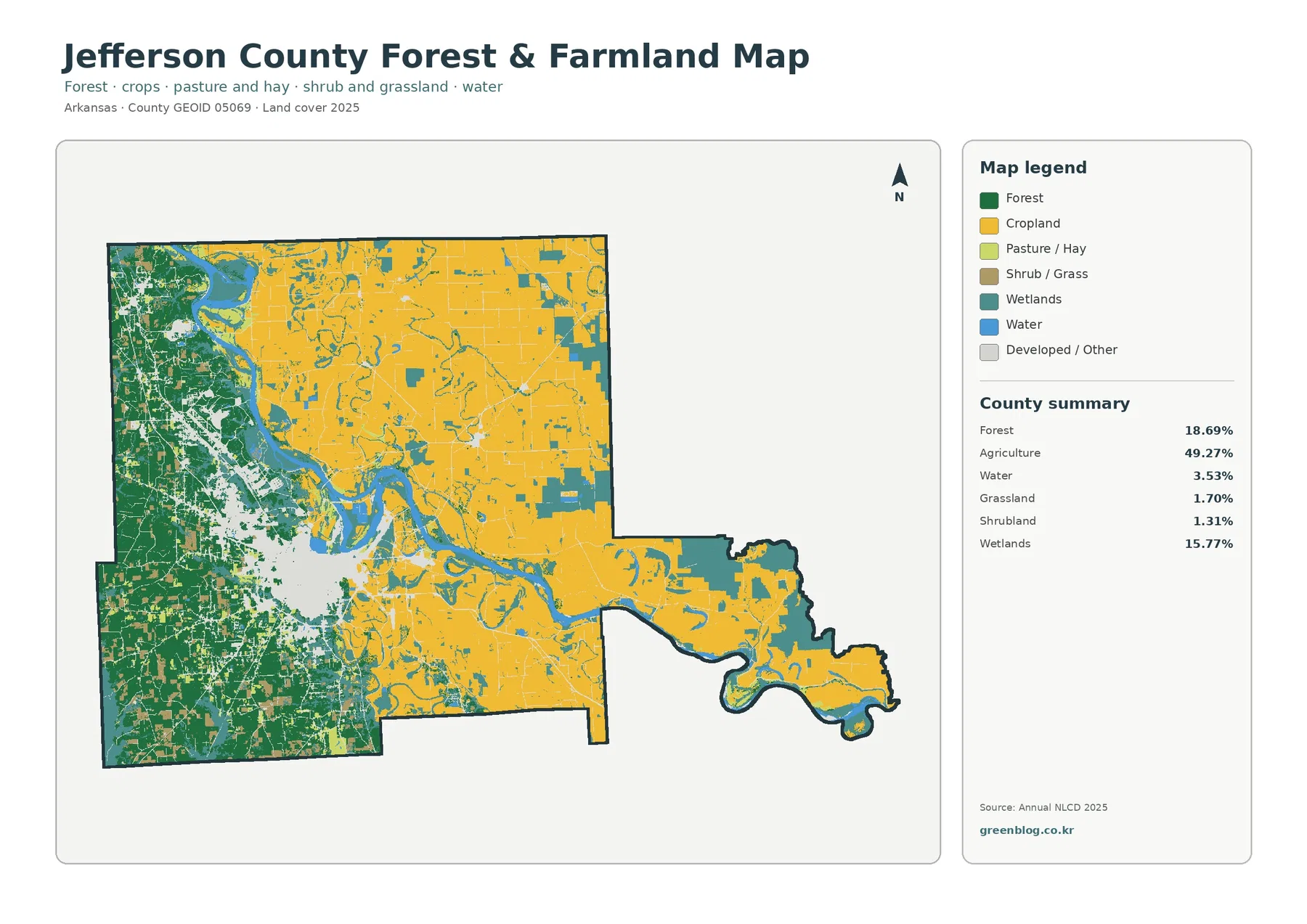 County forest and farmland map