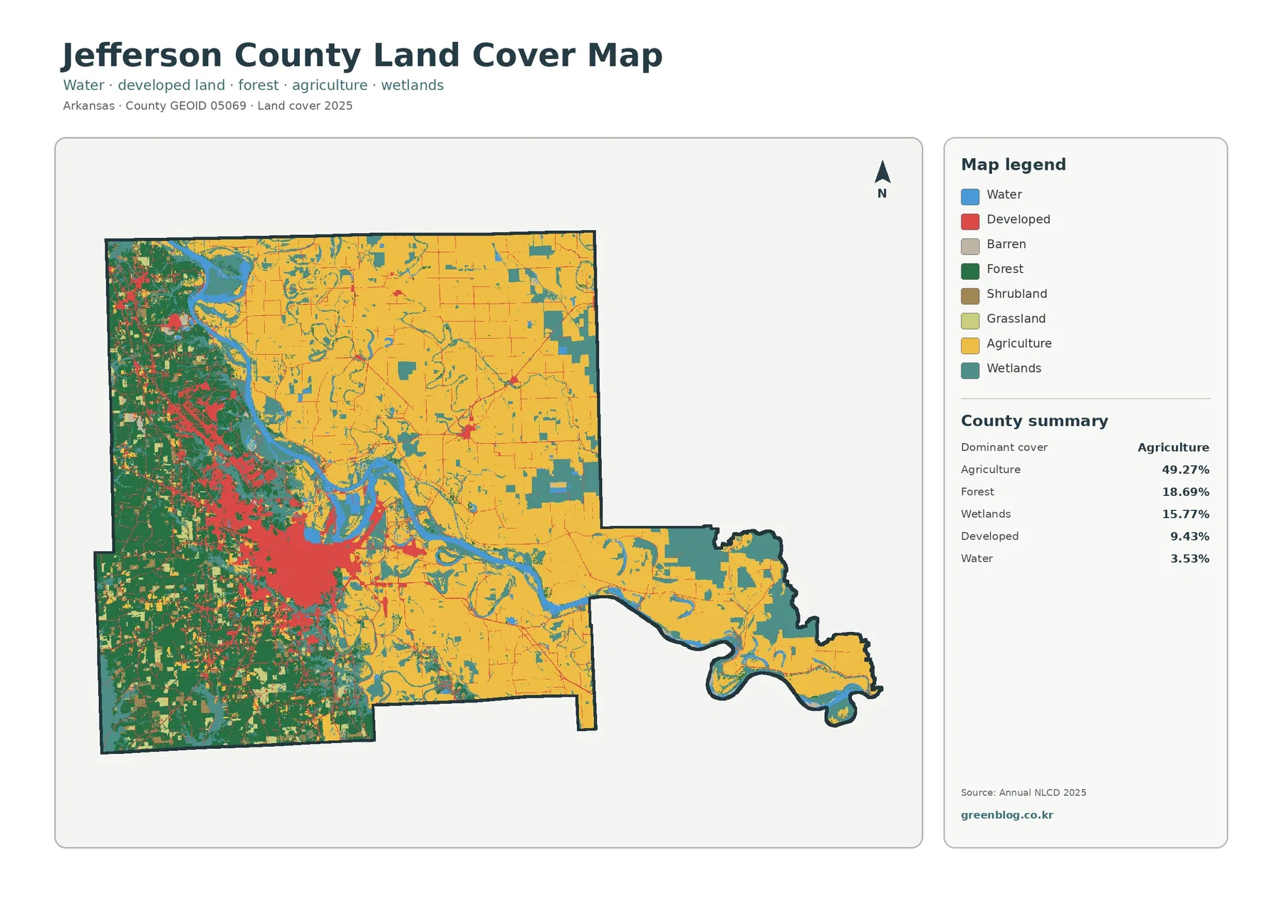 County land cover map