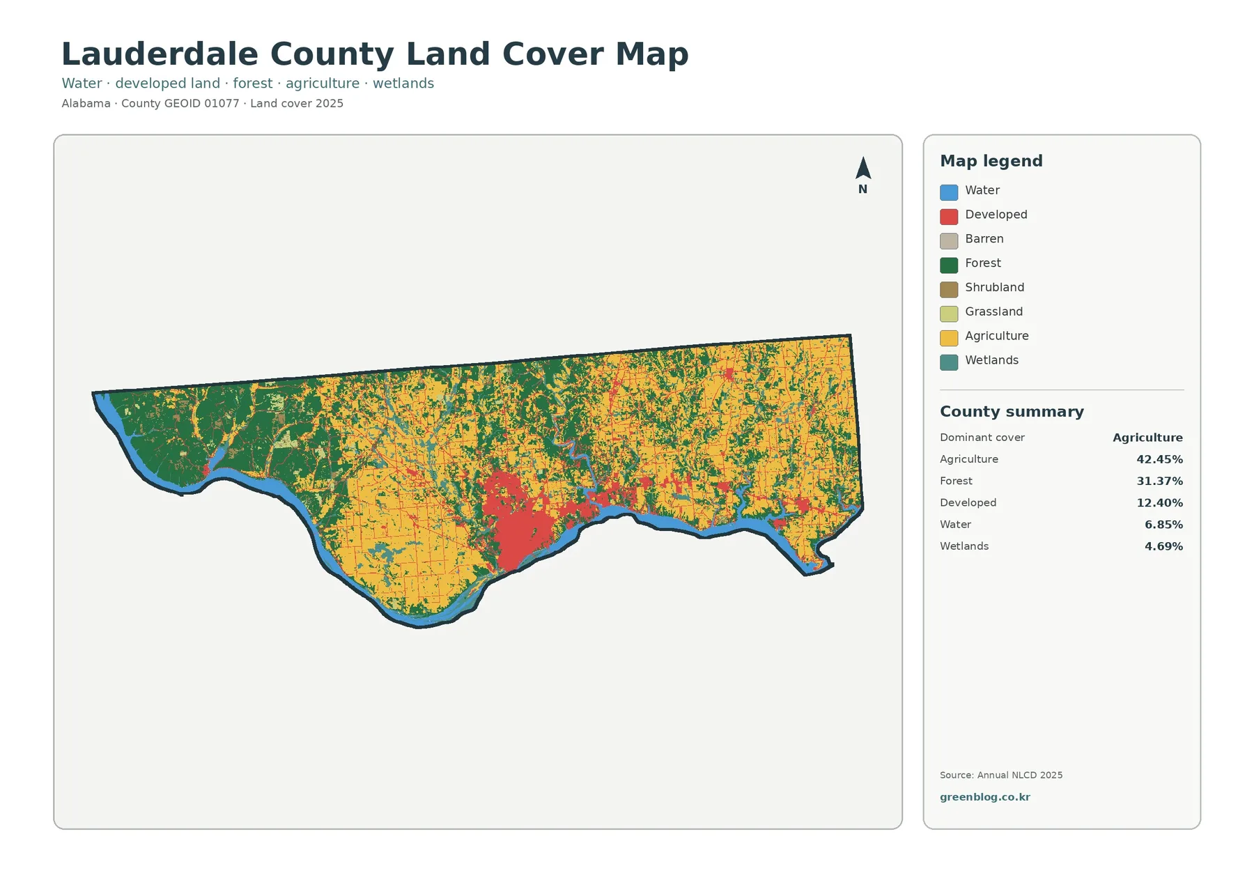 County land cover map featured image